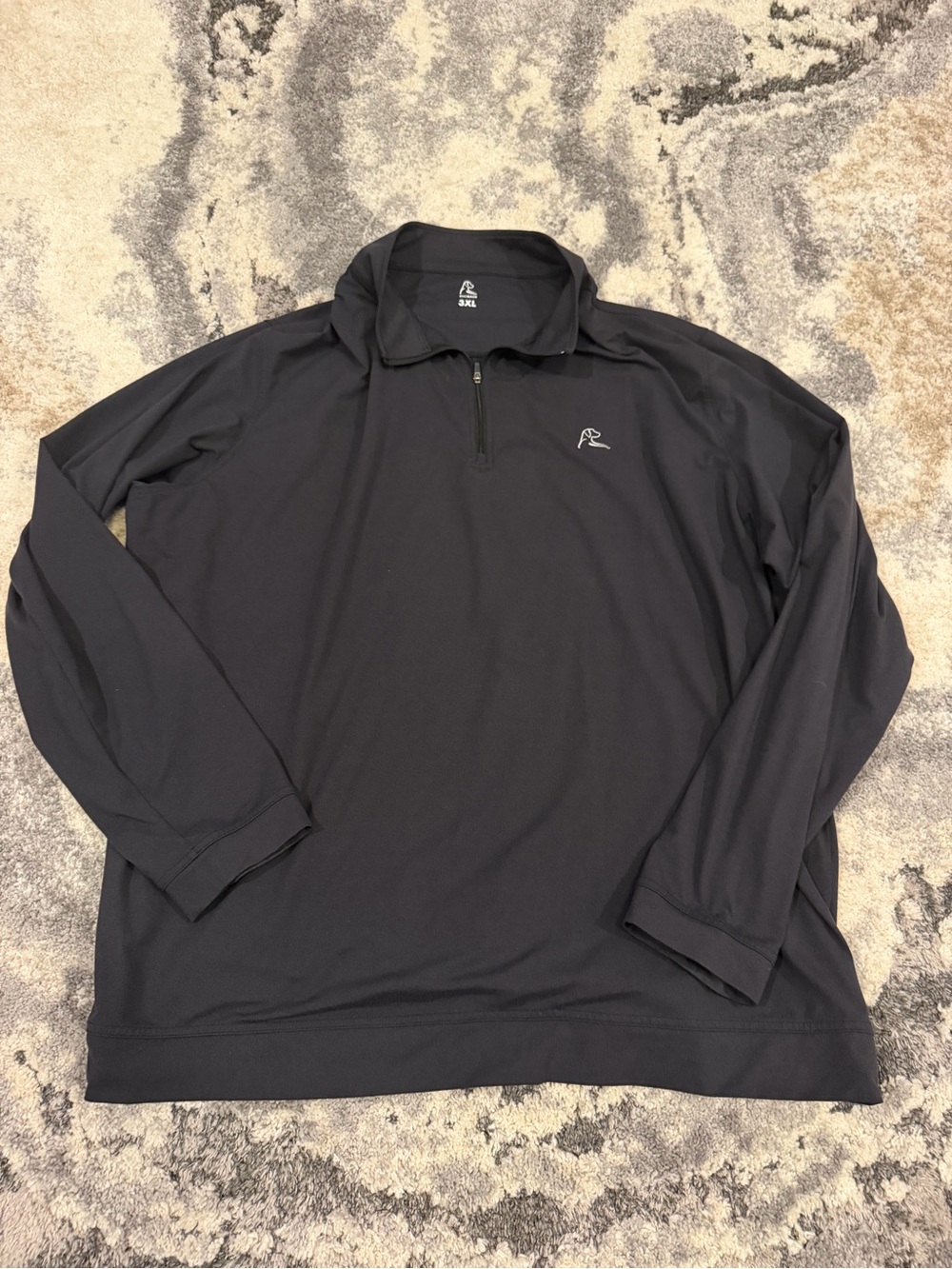 Rhoback Black Quarter-Zip Pullover